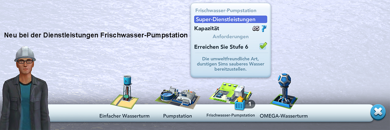 Frischwasser Pumpstation