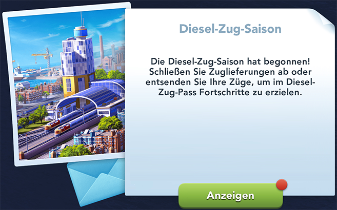 Diesel Zug Saison Info