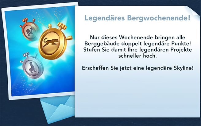 Legendäres Bergwochenende Info
