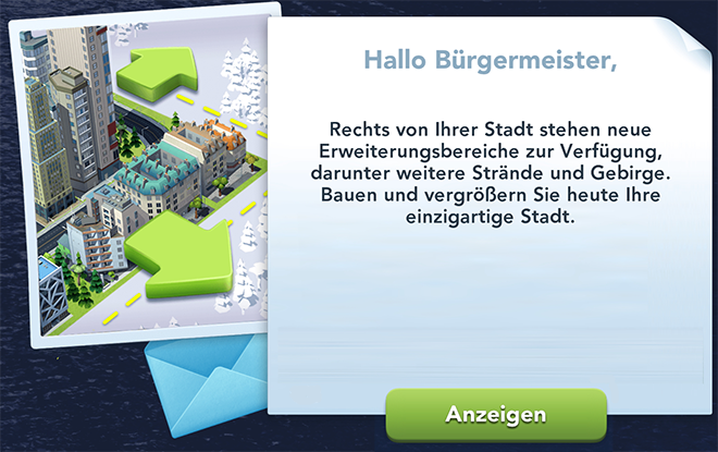 Stadt Erweiterung Info