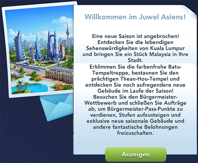 Ein malaysisches Abenteuer Info