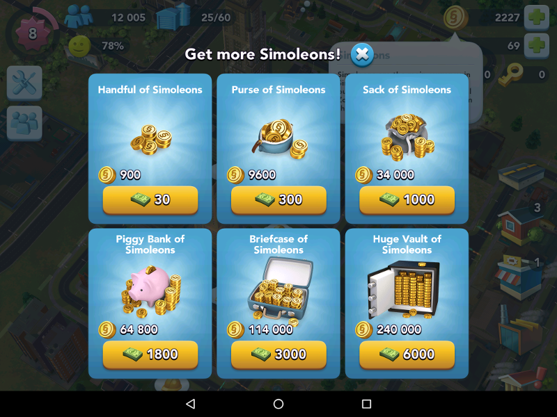 SimCity BuildIt SimCash kaufen simcity buildit simcash