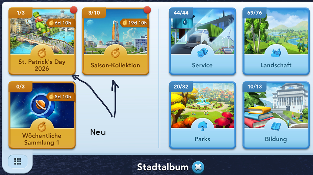 Stadtalbum start