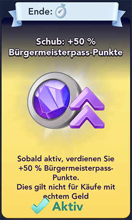 Schub+50 Bürgermeisterpass Punkte Start