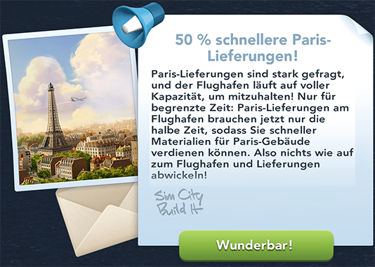 50prozent schnellere Paris Lieferungen Info